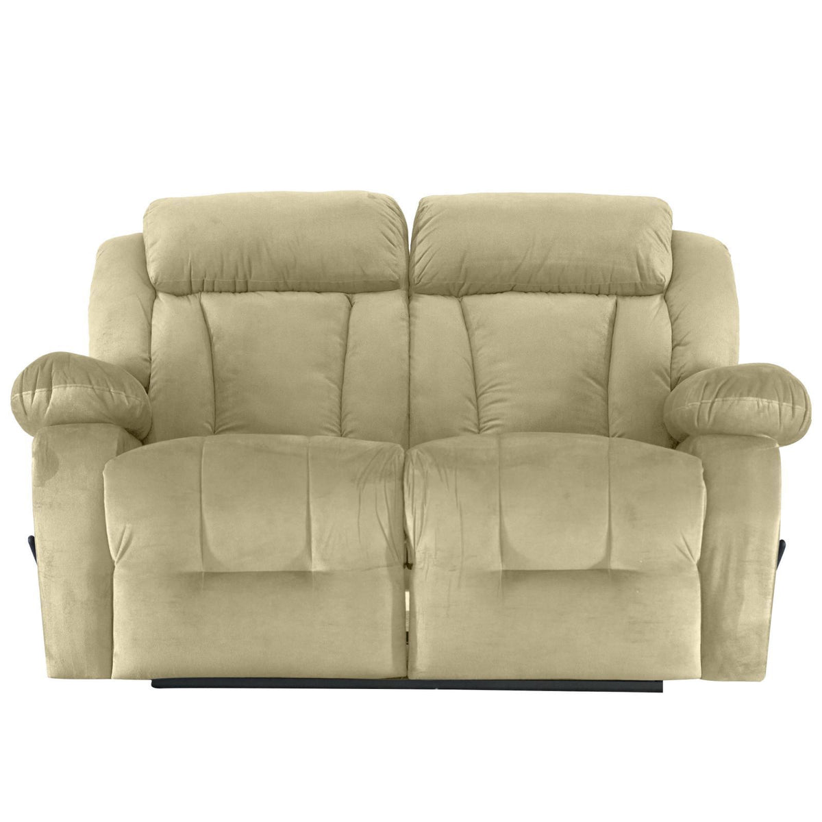 Velvet Double Recliner Chair - NZ50 Dark Ivory