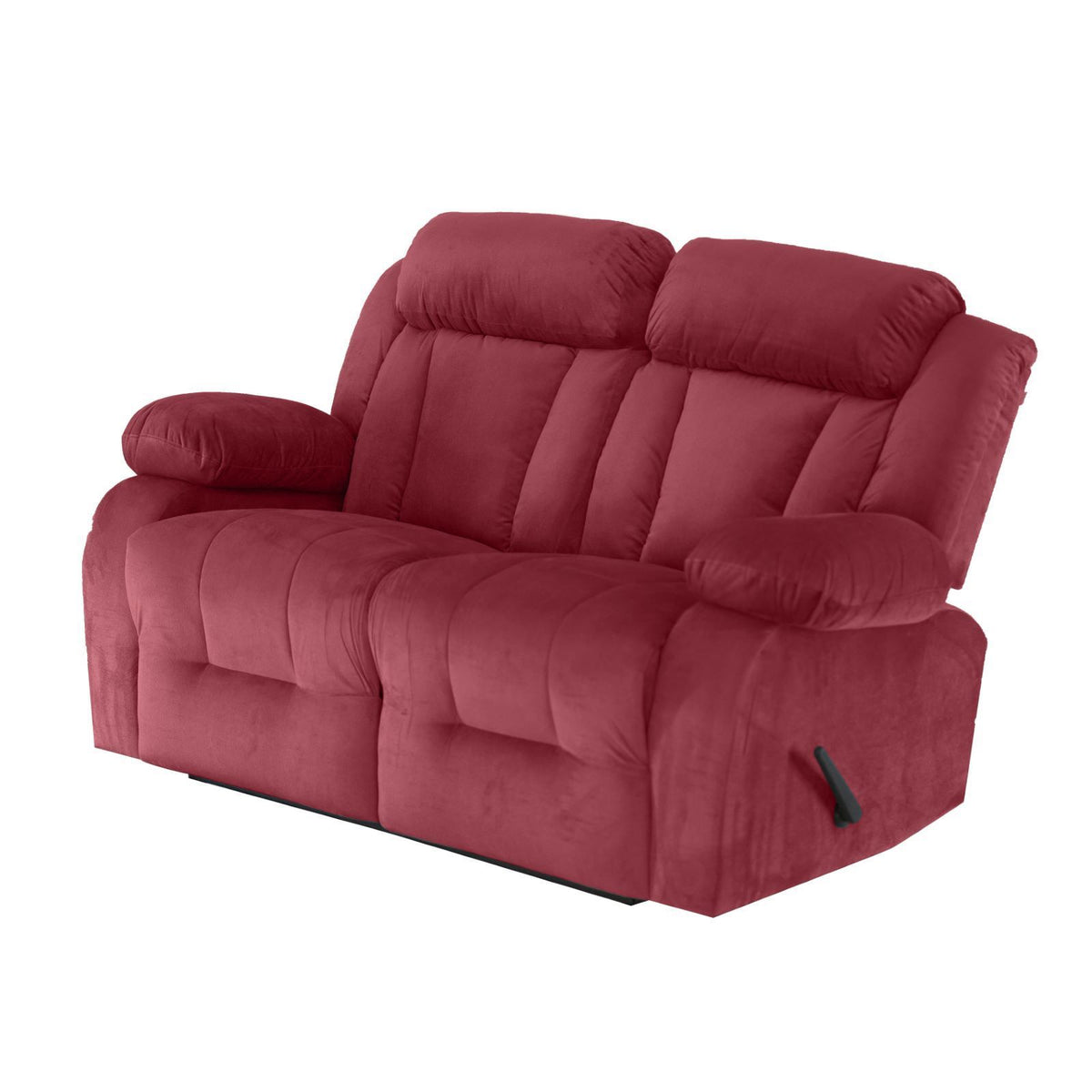 Velvet Double Recliner Chair - NZ50 Dark Pink