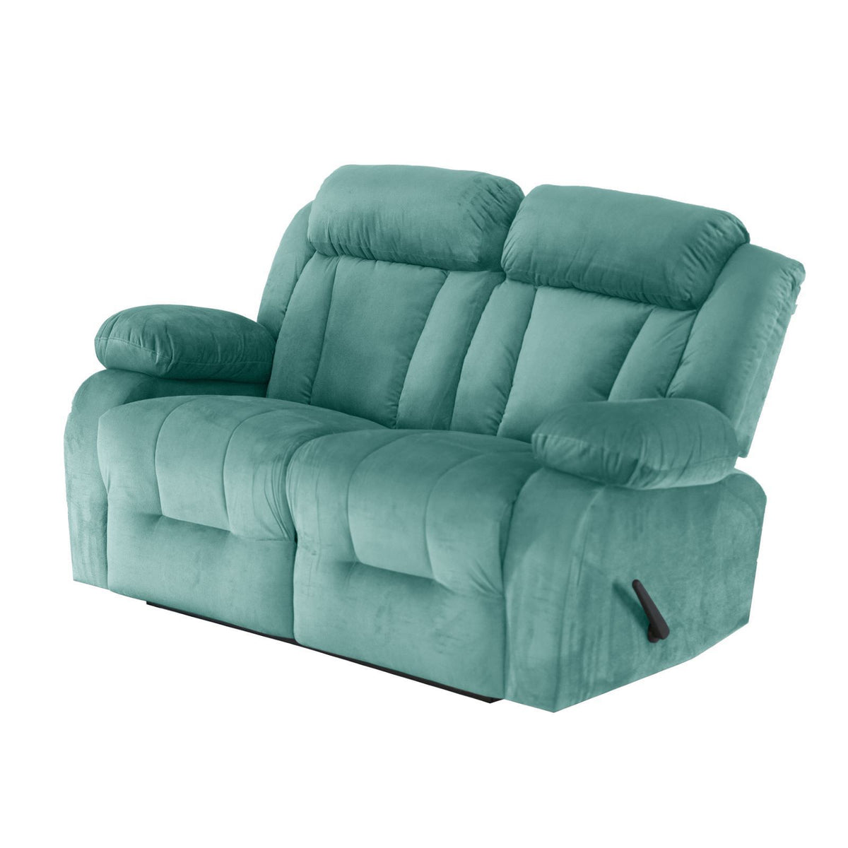 Velvet Double Recliner Chair - NZ50 Light Turquoise