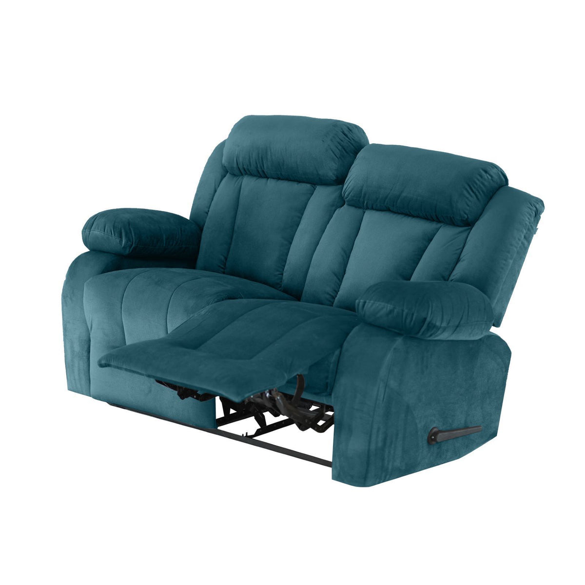 Velvet Double Recliner Chair - NZ50 Dark Turquoise