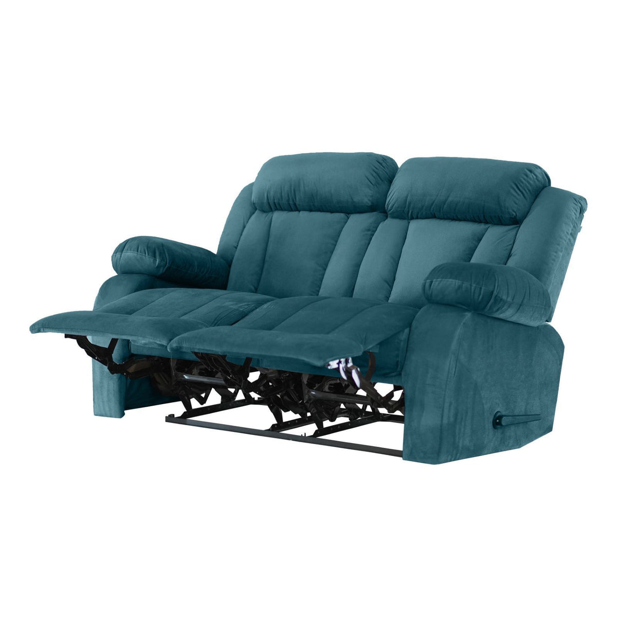 Velvet Double Recliner Chair - NZ50 Dark Turquoise