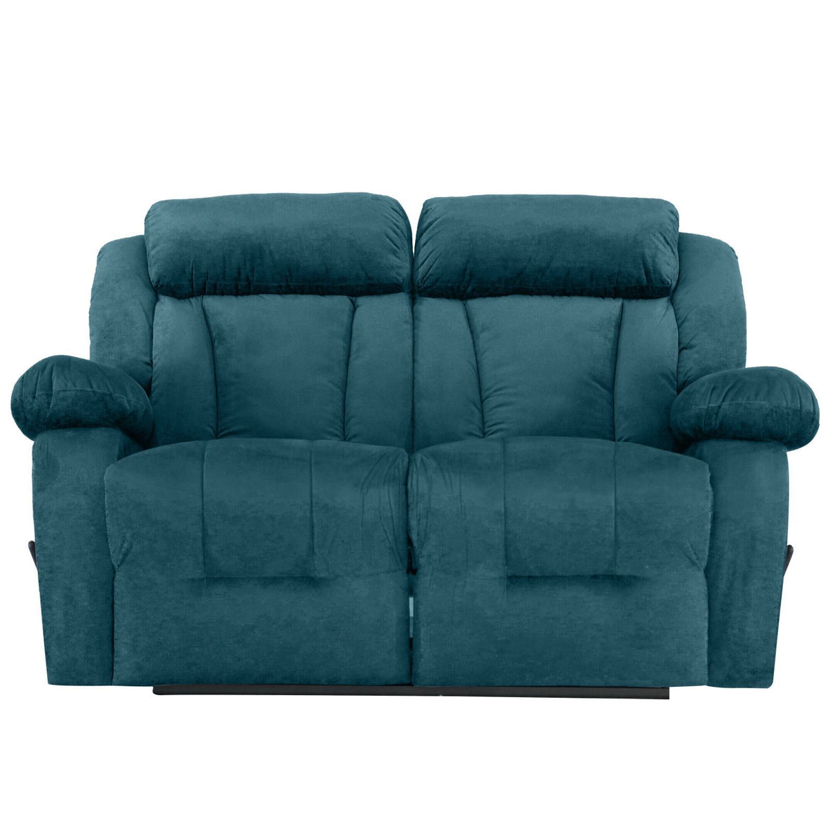 Velvet Double Recliner Chair - NZ50 Dark Turquoise