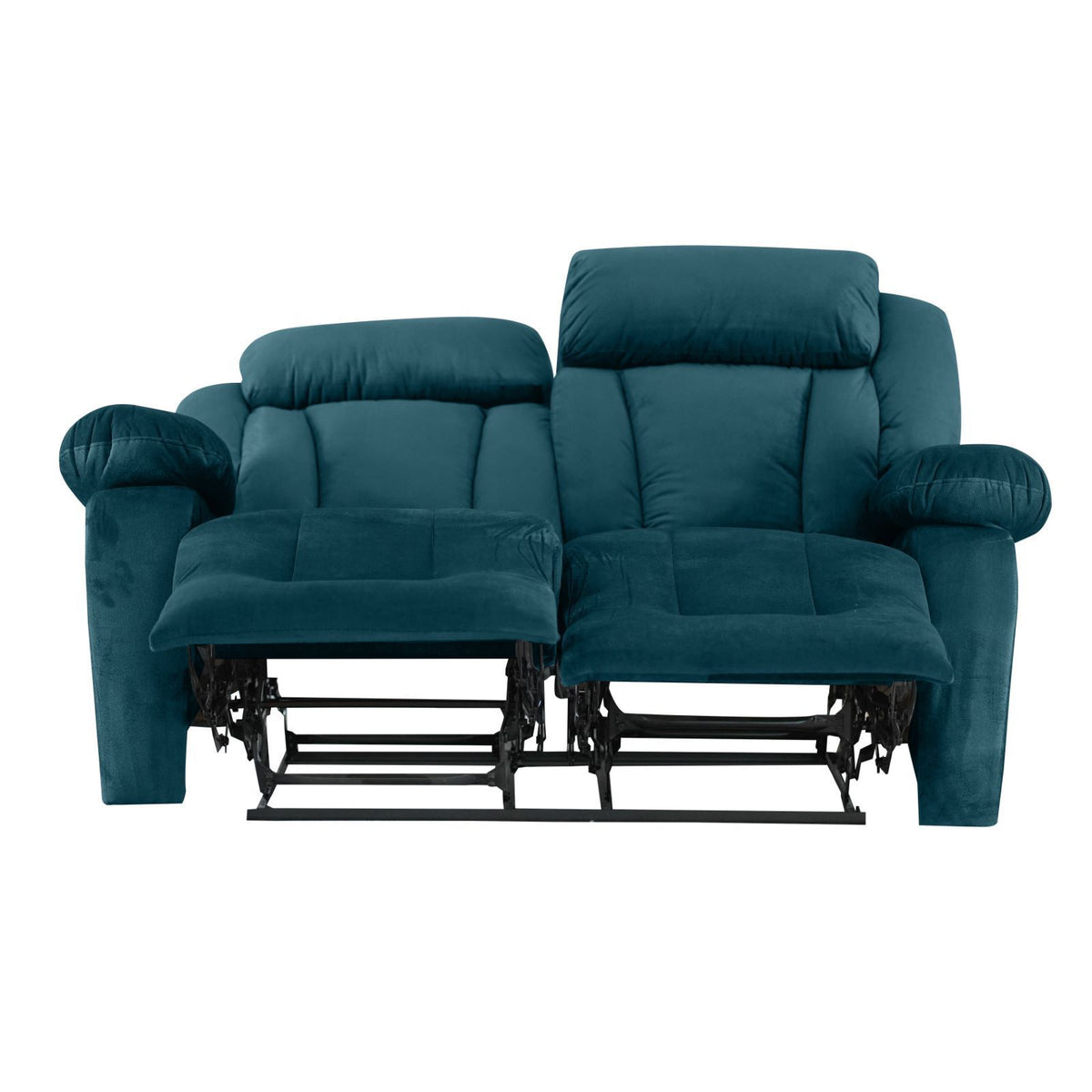 Velvet Double Recliner Chair - NZ50 Dark Turquoise