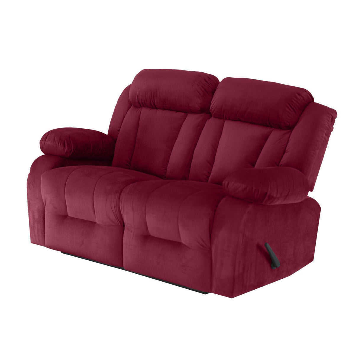 Velvet Double Recliner Chair - NZ50 Burgundy