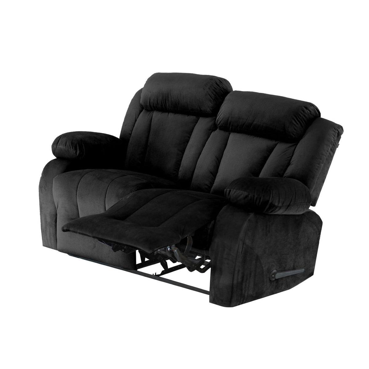 Velvet Double Recliner Chair - NZ50 Gold