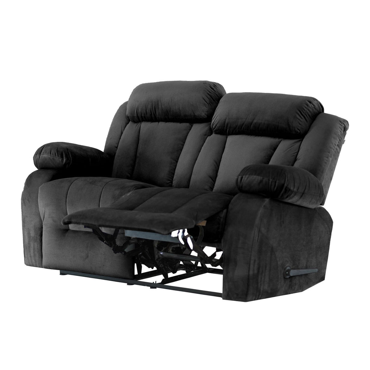 Velvet Double Recliner Chair - NZ50 Gold