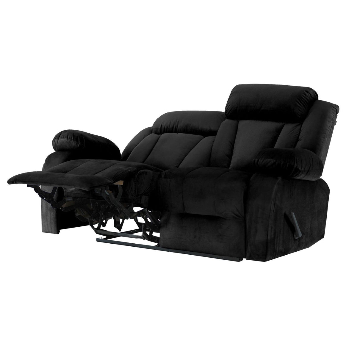 Velvet Double Recliner Chair - NZ50 Gold
