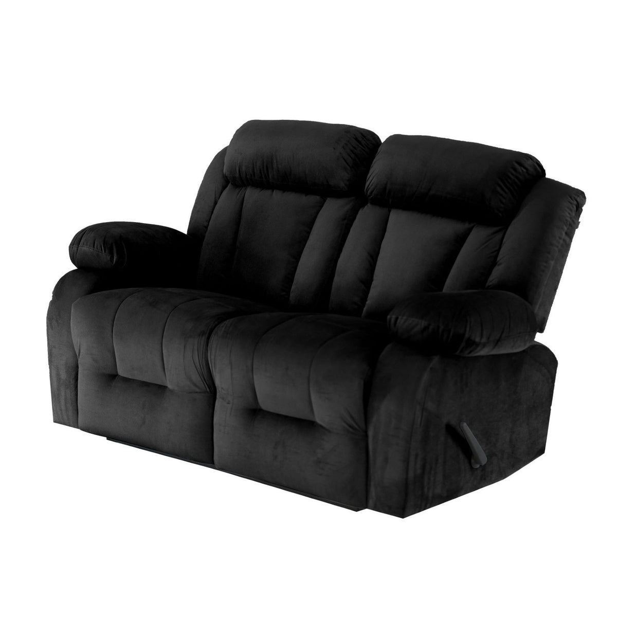 Velvet Double Recliner Chair - NZ50 Gold