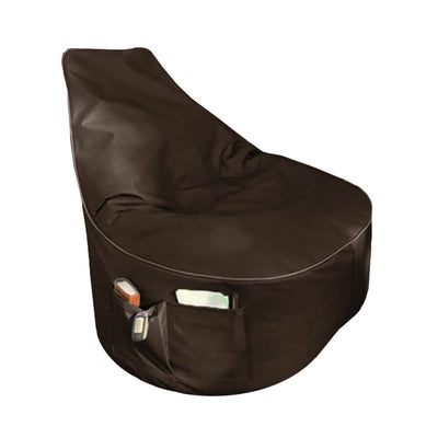 Velvet Bean Bag With Side Pocket - 85x85x90 cm