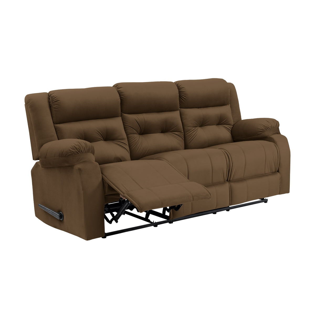 Velvet Triple Recliner Chair - NZ30 Brown