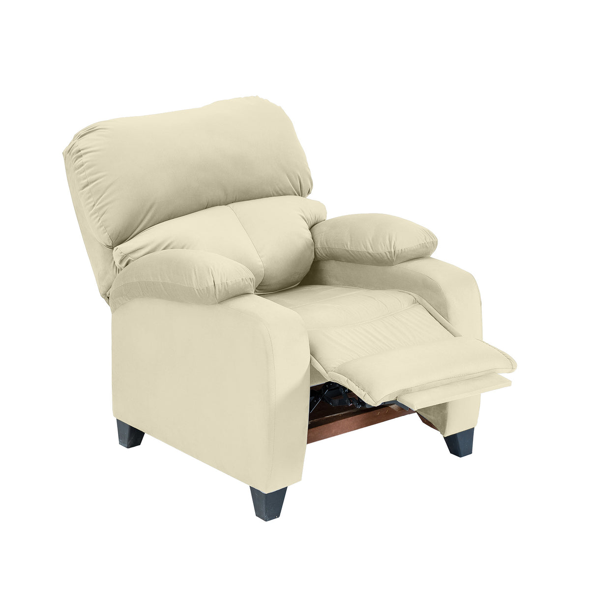 Velvet Classic Recliner Chair - NZ71 Light Beige