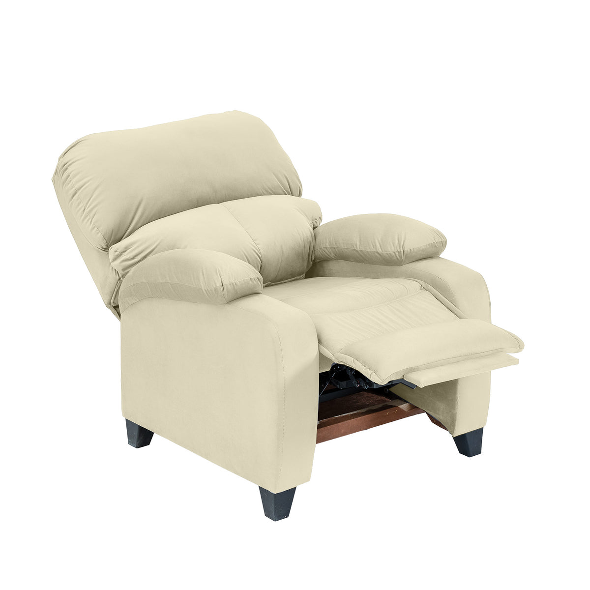 Velvet Classic Recliner Chair - NZ71 Light Beige