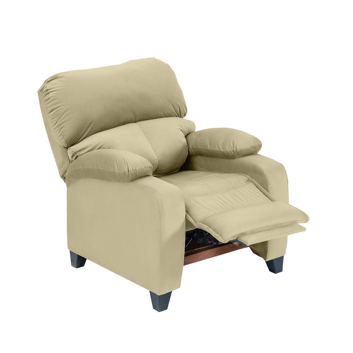 Velvet Classic Recliner Chair - NZ71 Dark Ivory