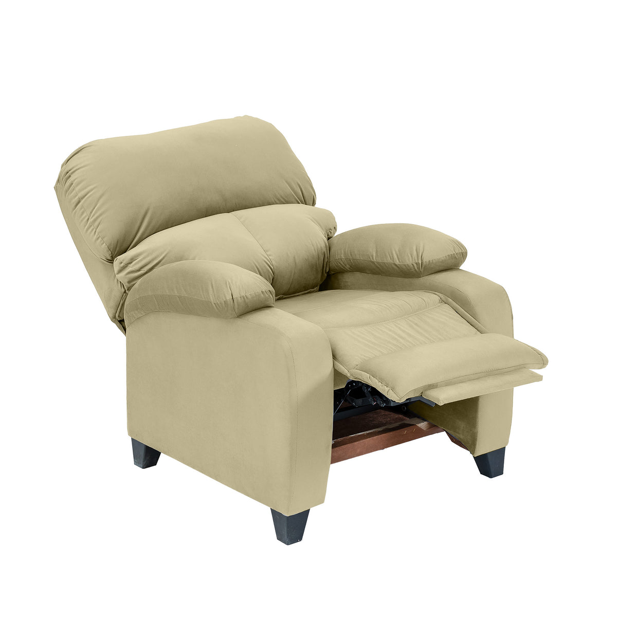 Velvet Classic Recliner Chair - NZ71 Dark Ivory