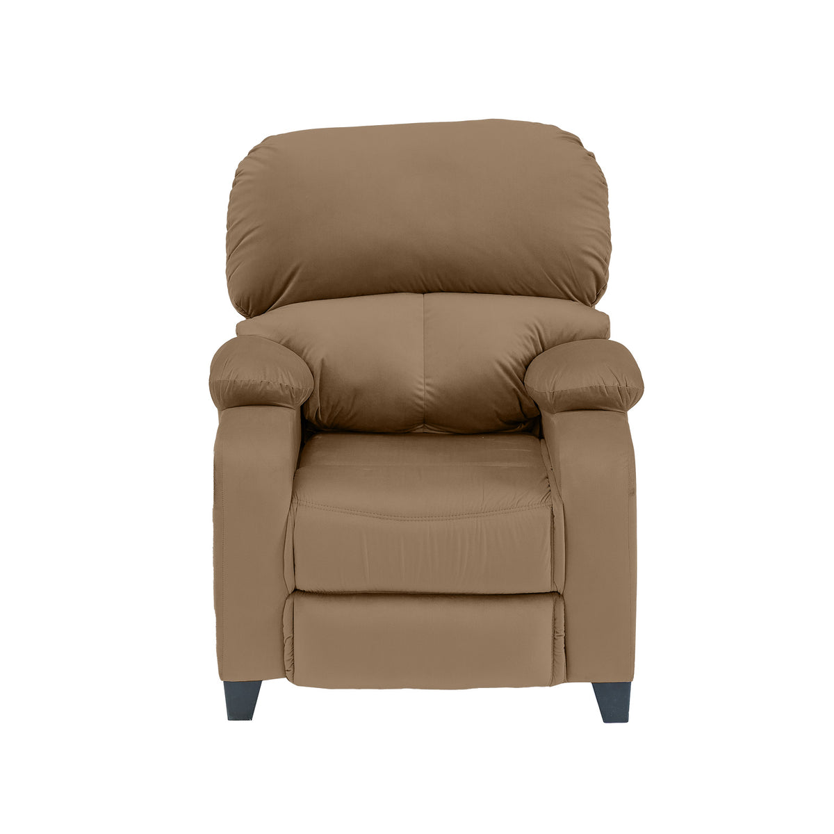 Velvet Classic Recliner Chair - NZ71 Light Brown