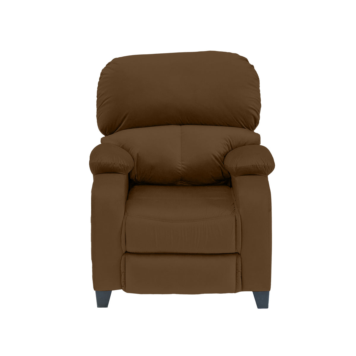 Velvet Classic Recliner Chair - NZ71 Brown