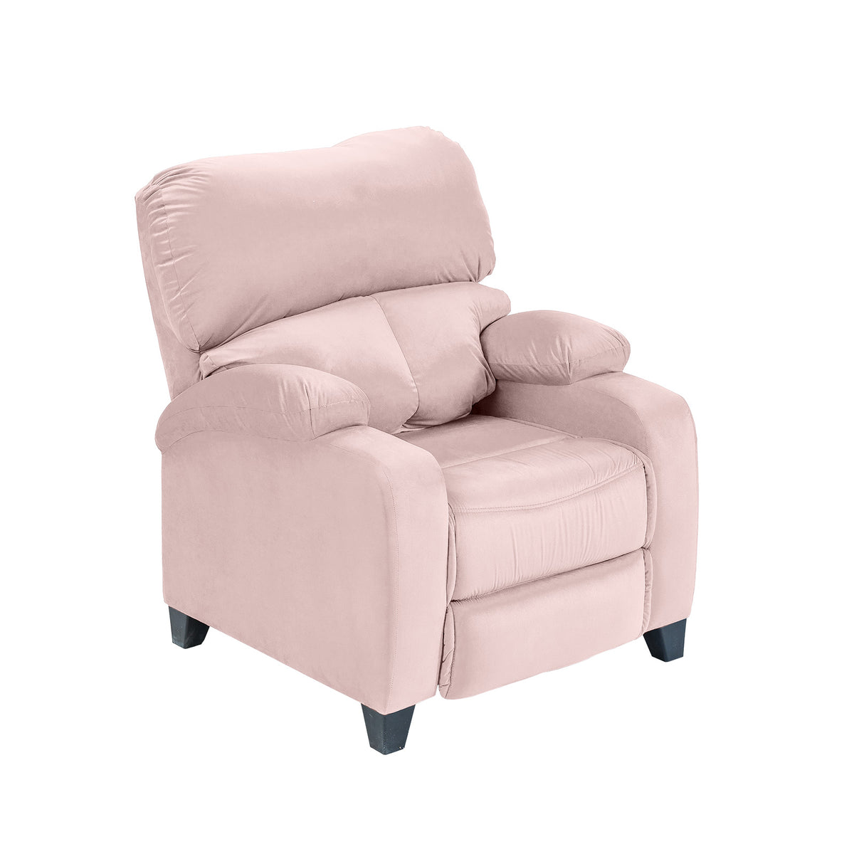 Velvet Classic Recliner Chair - NZ71 Light Pink