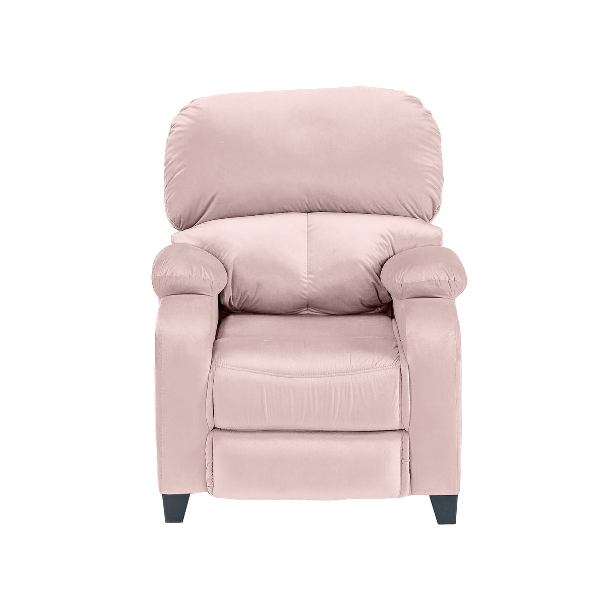 Velvet Classic Recliner Chair - NZ71 Light Pink