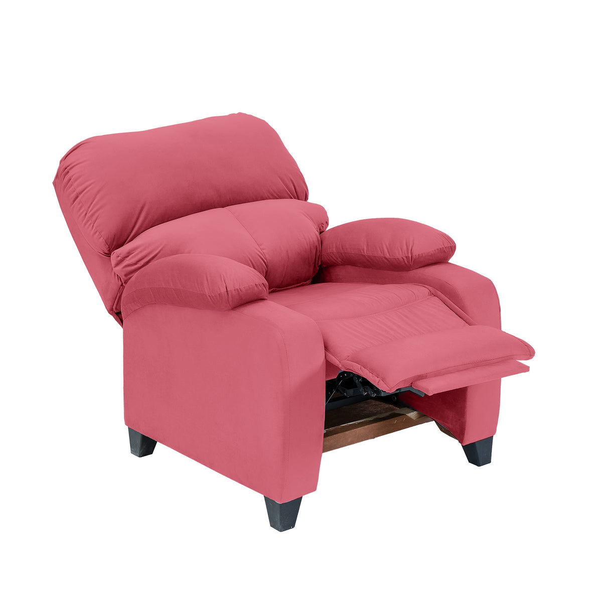 Velvet Classic Recliner Chair - NZ71 Dark Pink