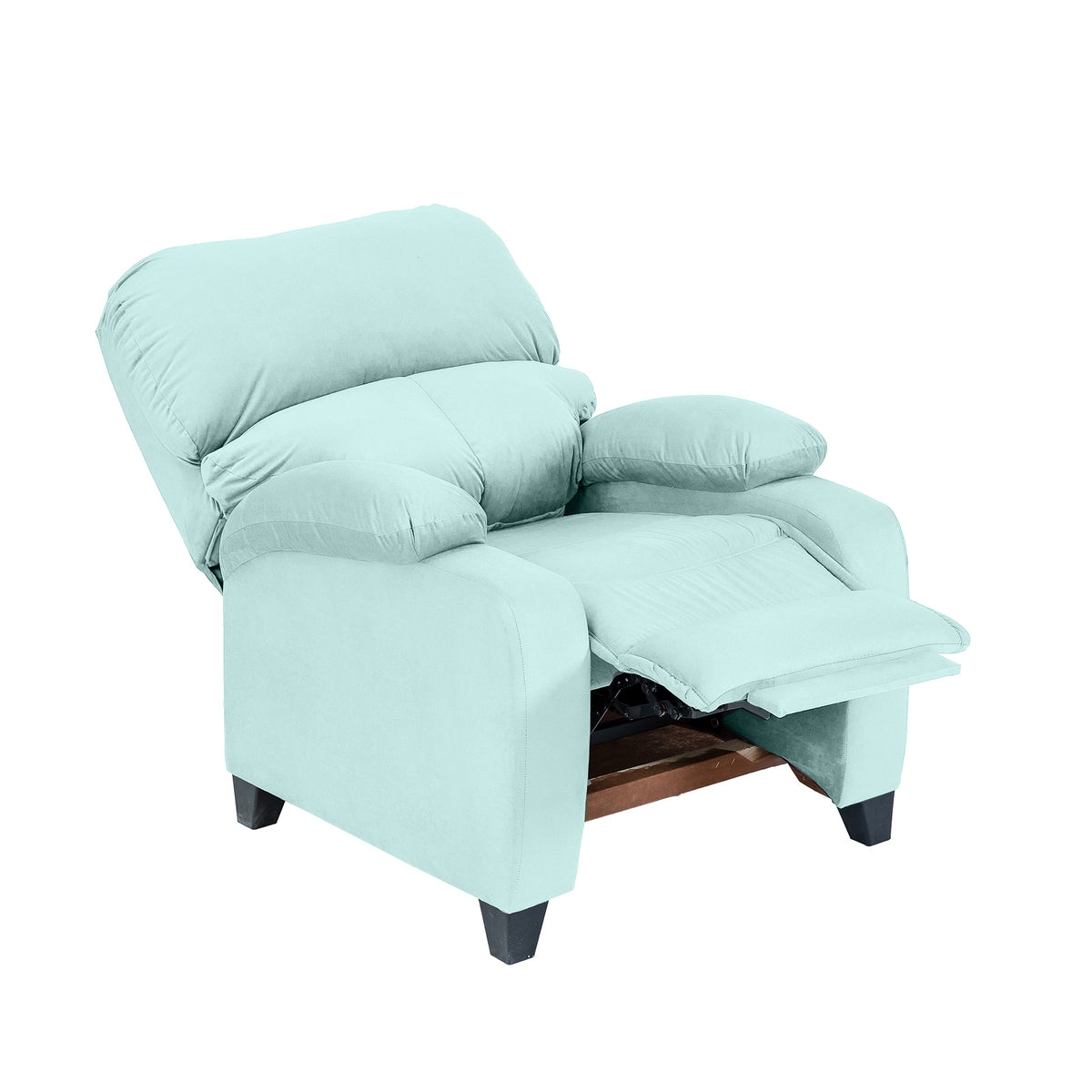 Velvet Classic Recliner Chair - NZ71 Light Turquoise