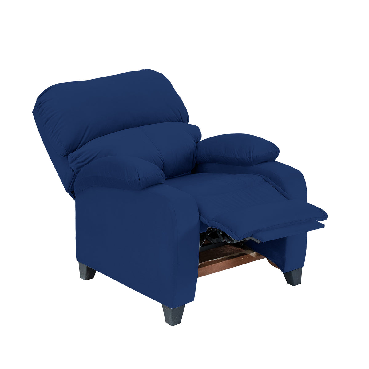 Velvet Classic Recliner Chair - NZ71 Dark Blue