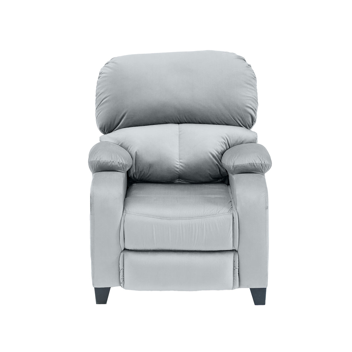 Velvet Classic Recliner Chair - NZ71 Grey