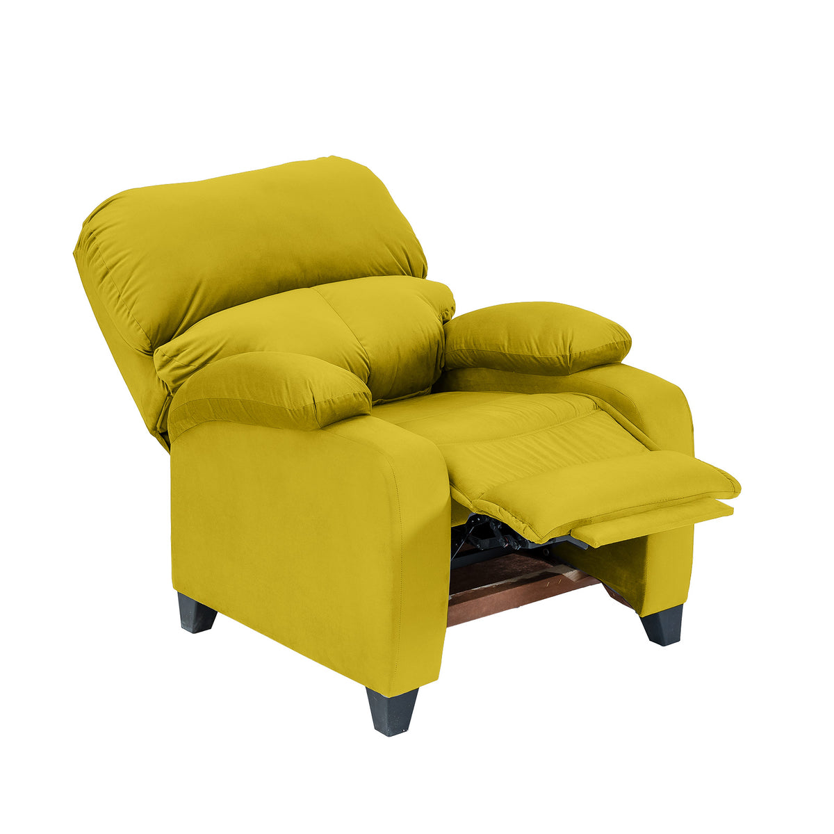 Velvet Classic Recliner Chair - NZ71 Gold