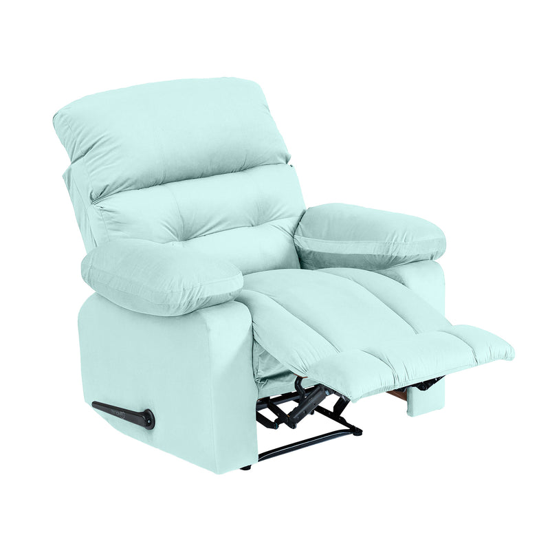 Velvet Classic Recliner Chair - Light Turquoise - NZ60