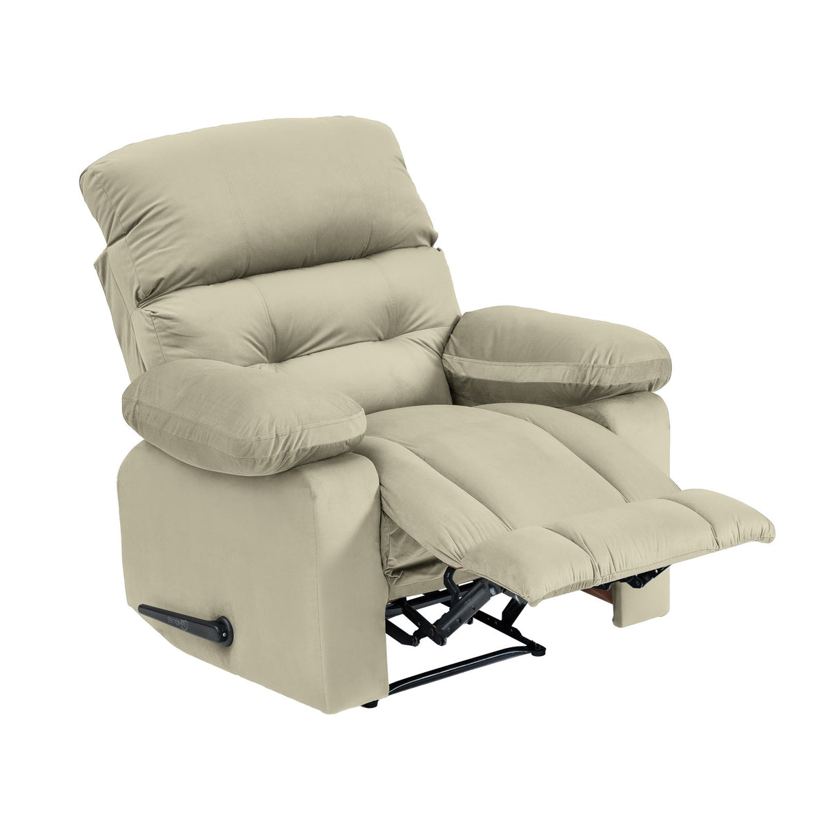 Velvet Recliner Chair - NZ60 Light Beige Classic