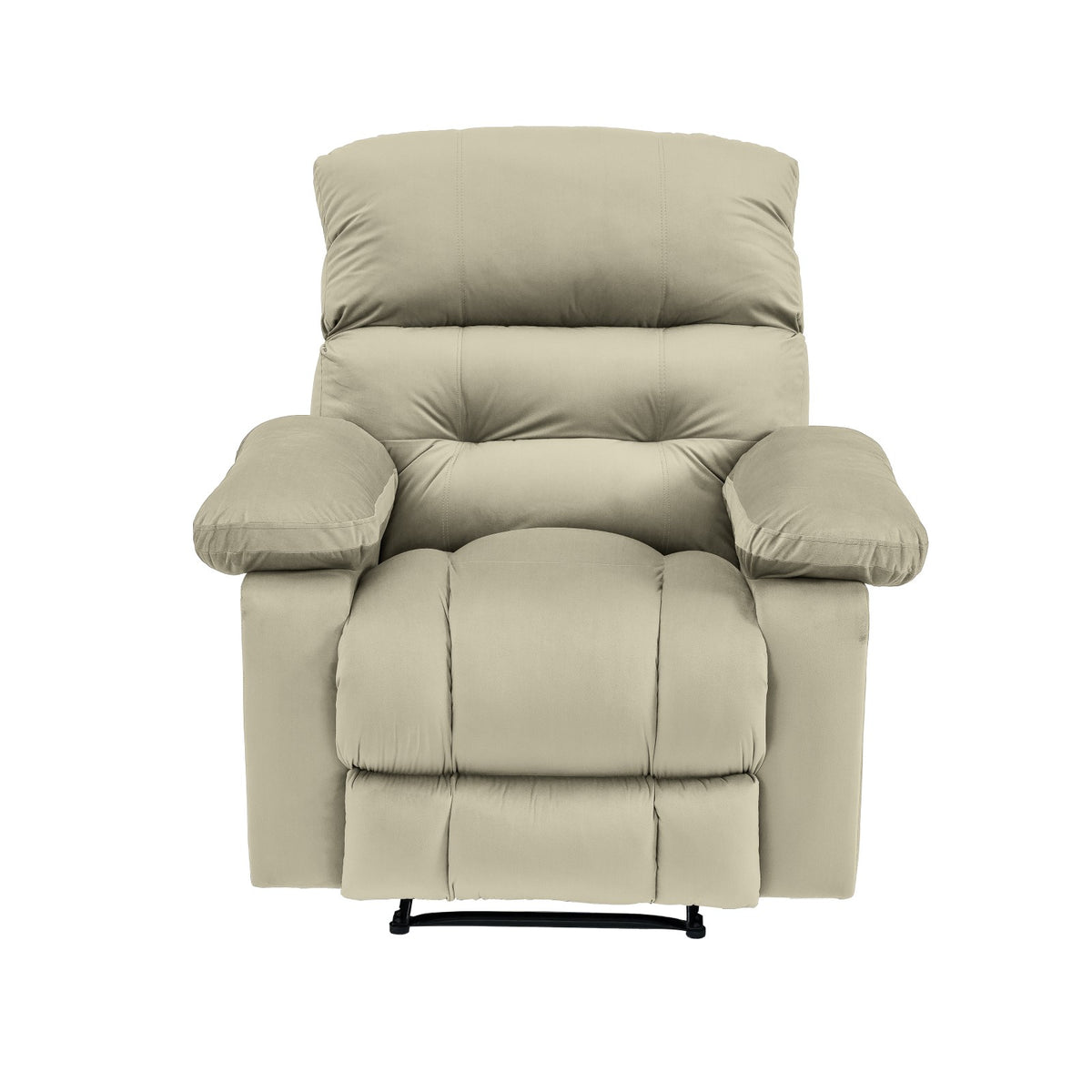 Velvet Recliner Chair - NZ60 Light Beige Rocking