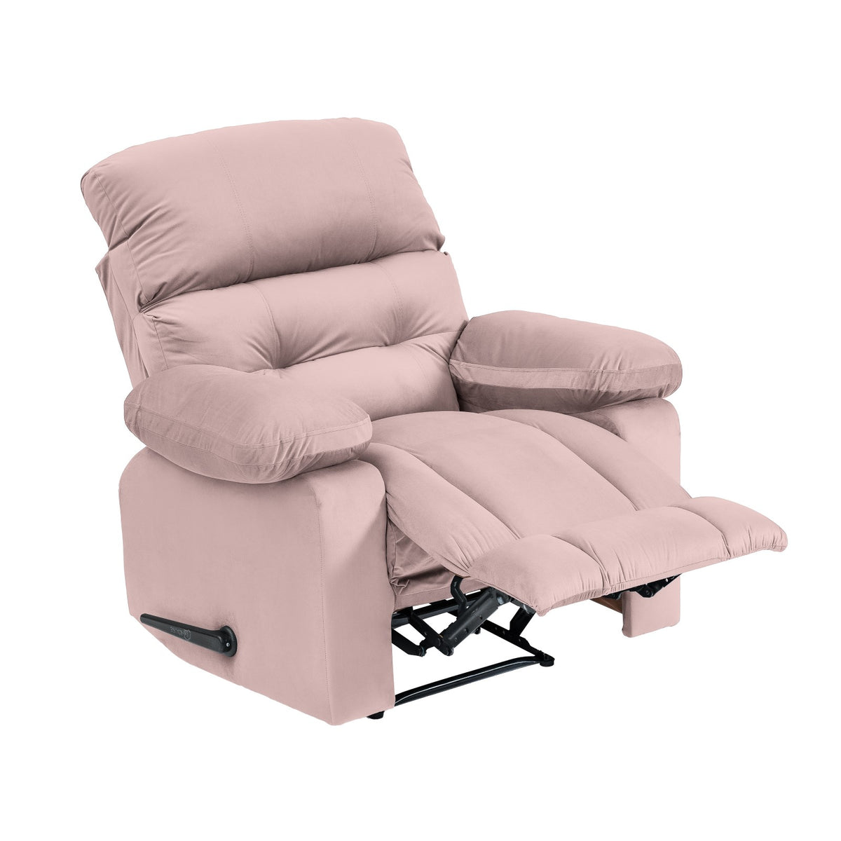 Velvet Recliner Chair - NZ60 Light Pink Rocking