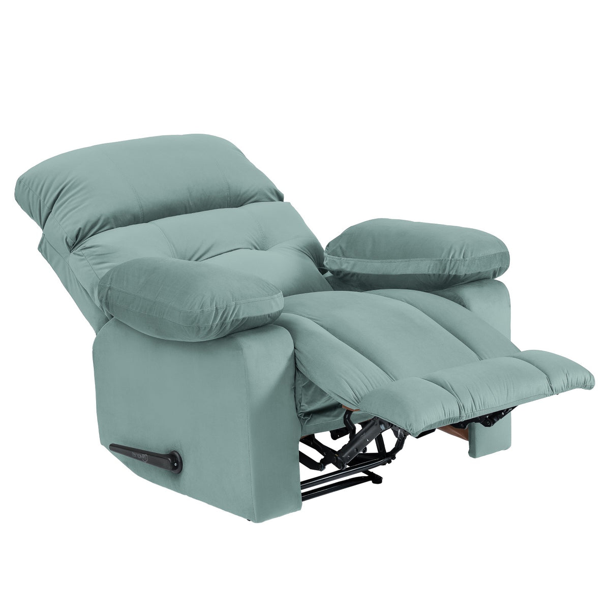 Velvet Recliner Chair - NZ60 Light Turquoise Rocking & Rotating