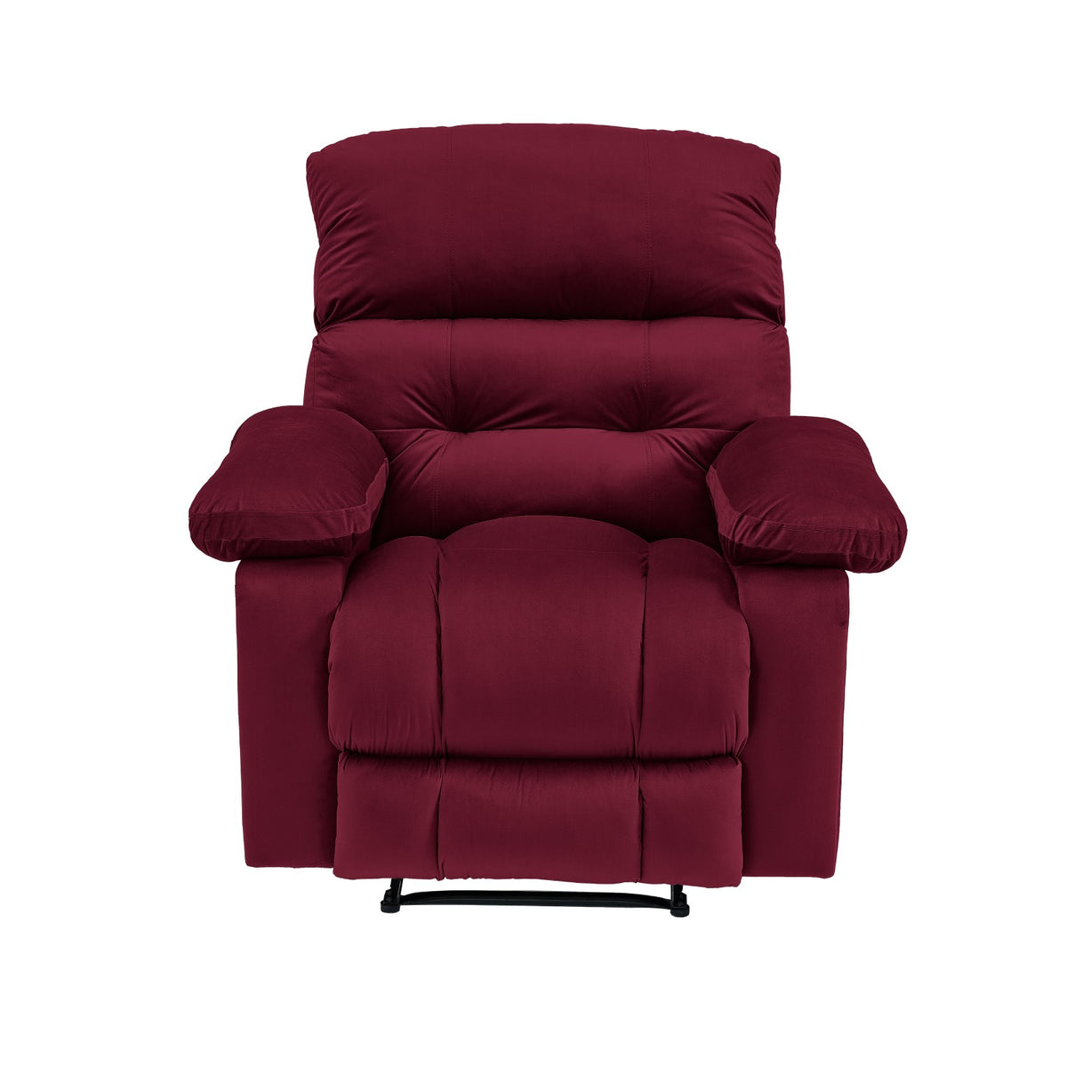 Velvet Recliner Chair - NZ60 Burgundy Classic