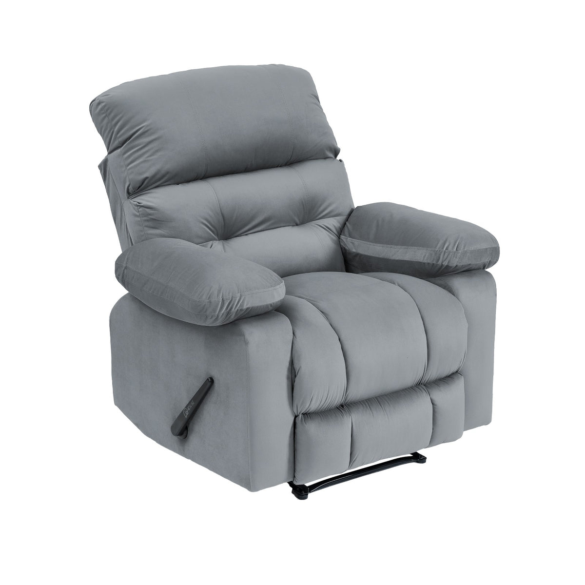 Velvet Recliner Chair - NZ60 Grey Classic