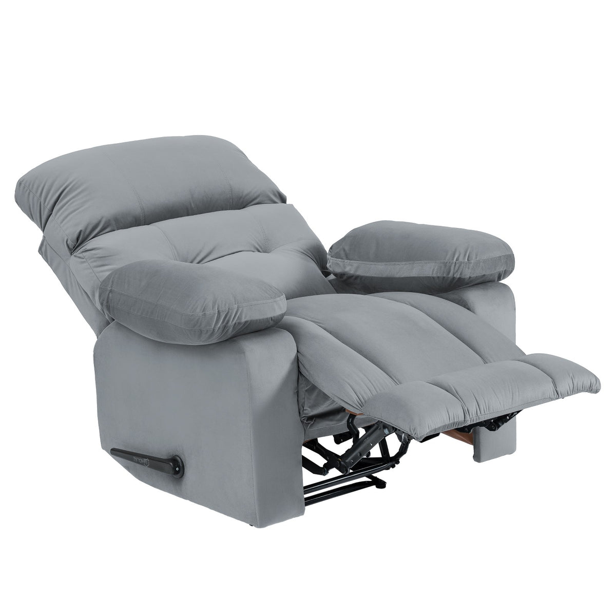 Velvet Recliner Chair - NZ60 Grey Classic