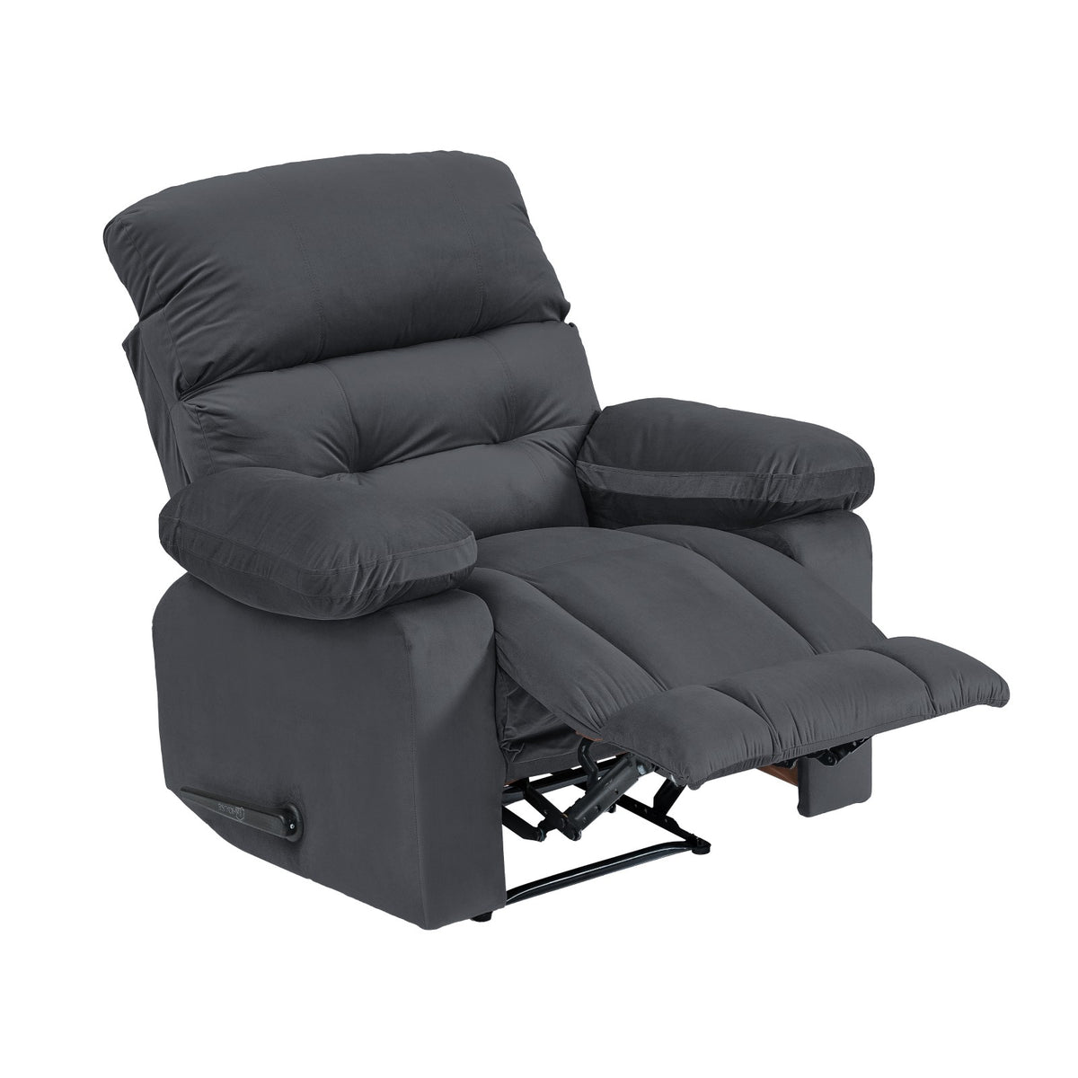 Velvet Recliner Chair - NZ60 Dark Grey Classic