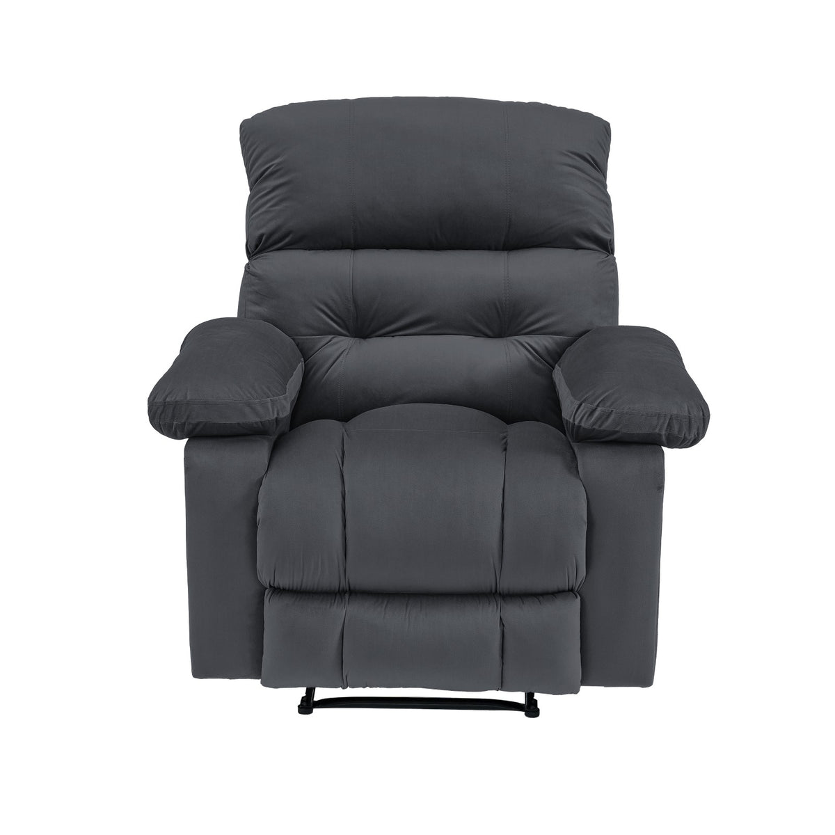 Velvet Recliner Chair - NZ60 Dark Grey Rocking