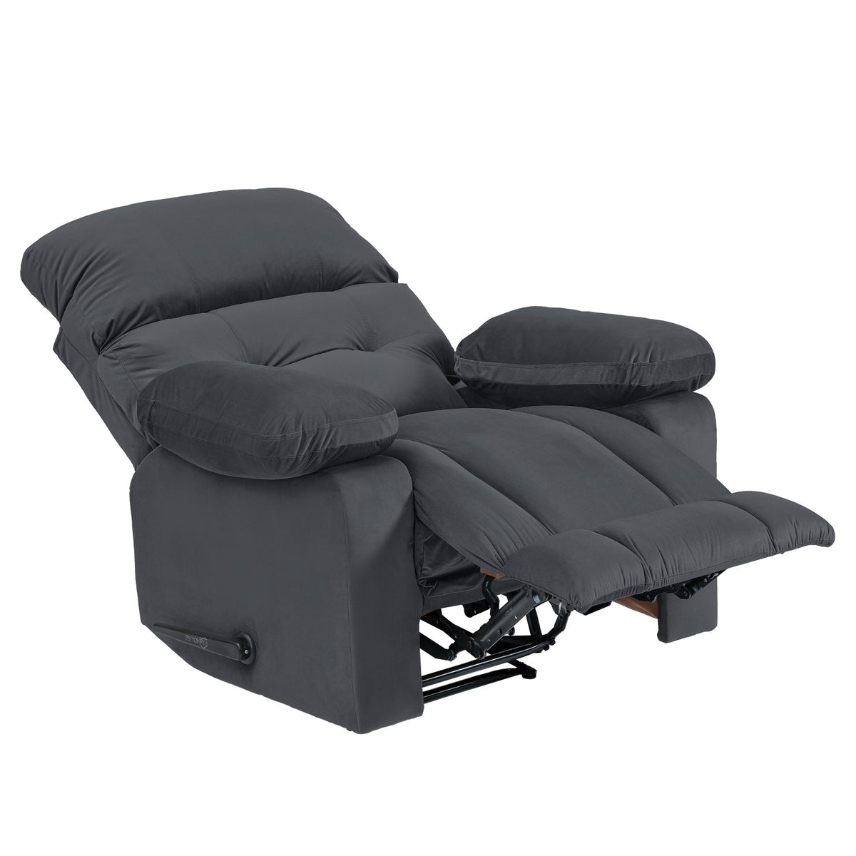 Velvet Recliner Chair - NZ60 Dark Grey Classic