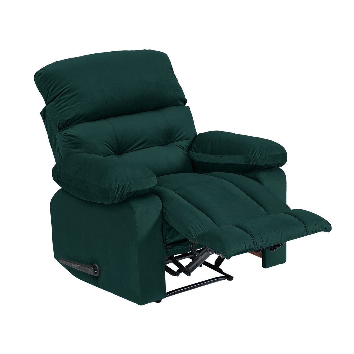 Velvet Recliner Chair - NZ60 Dark Green Classic