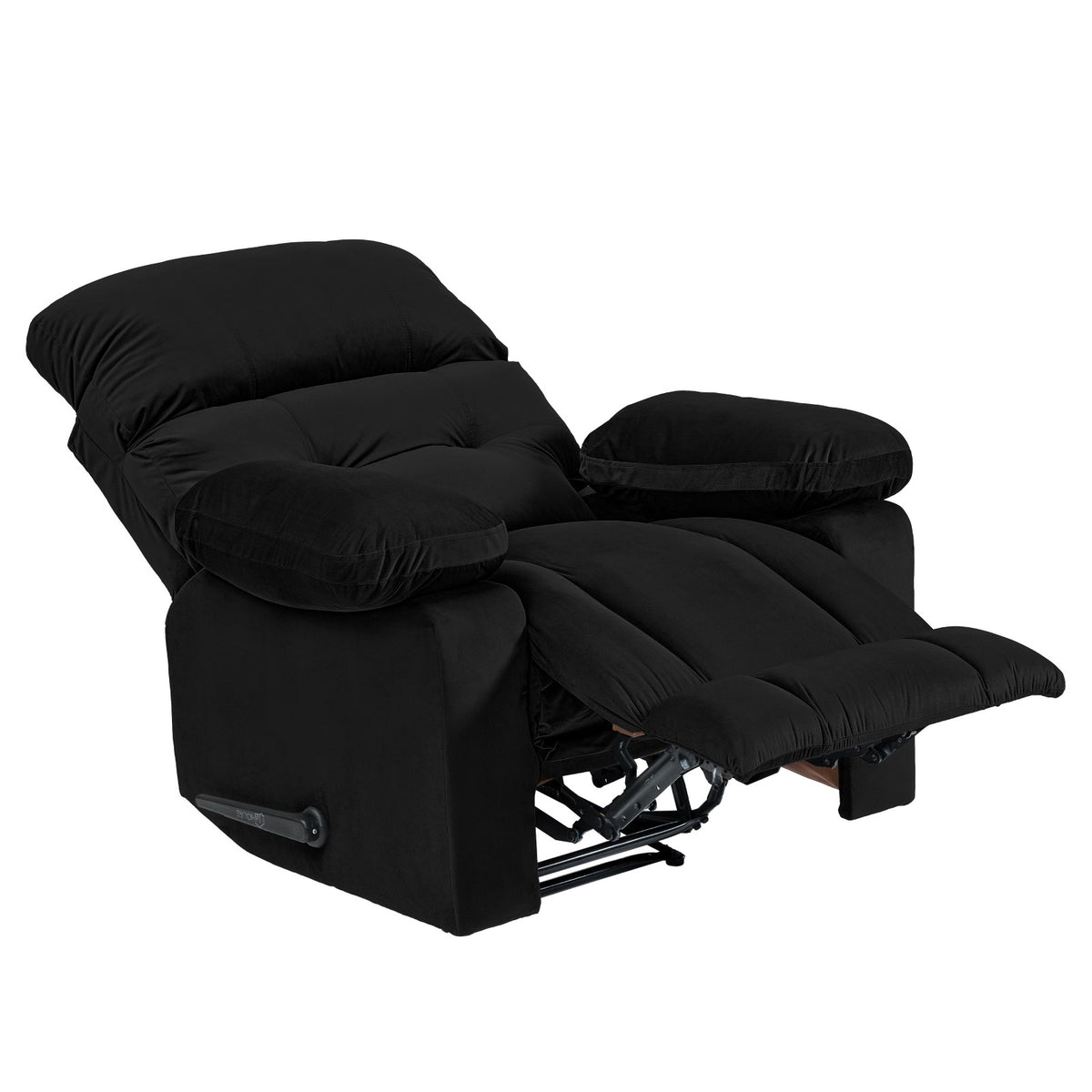 Velvet Recliner Chair - NZ60 Black Rocking