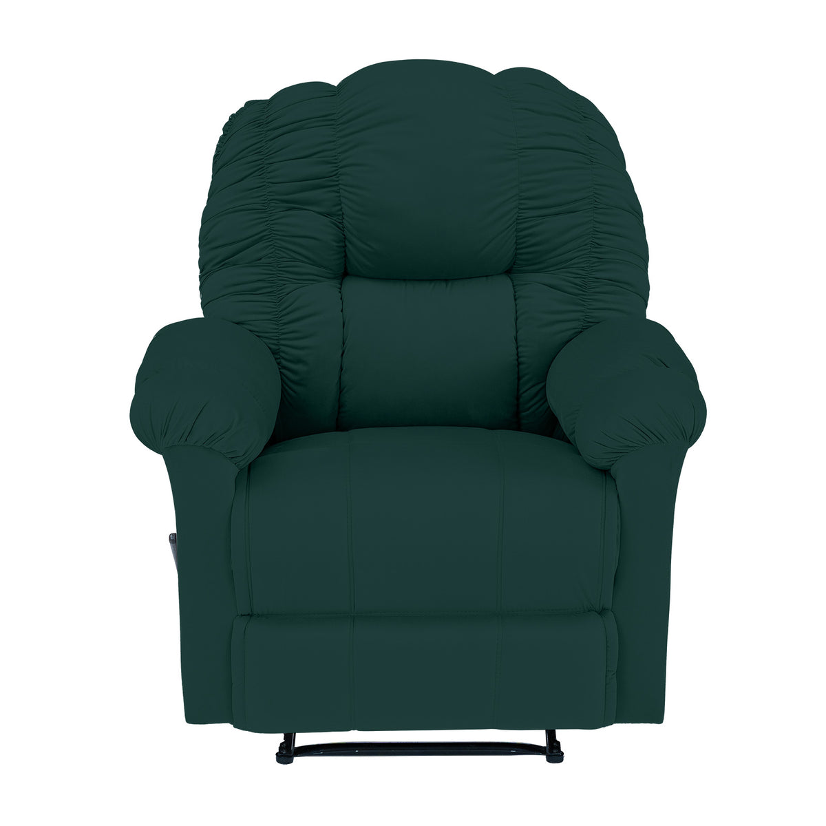 Velvet Recliner Chair - NZ100 Dark Green Rocking