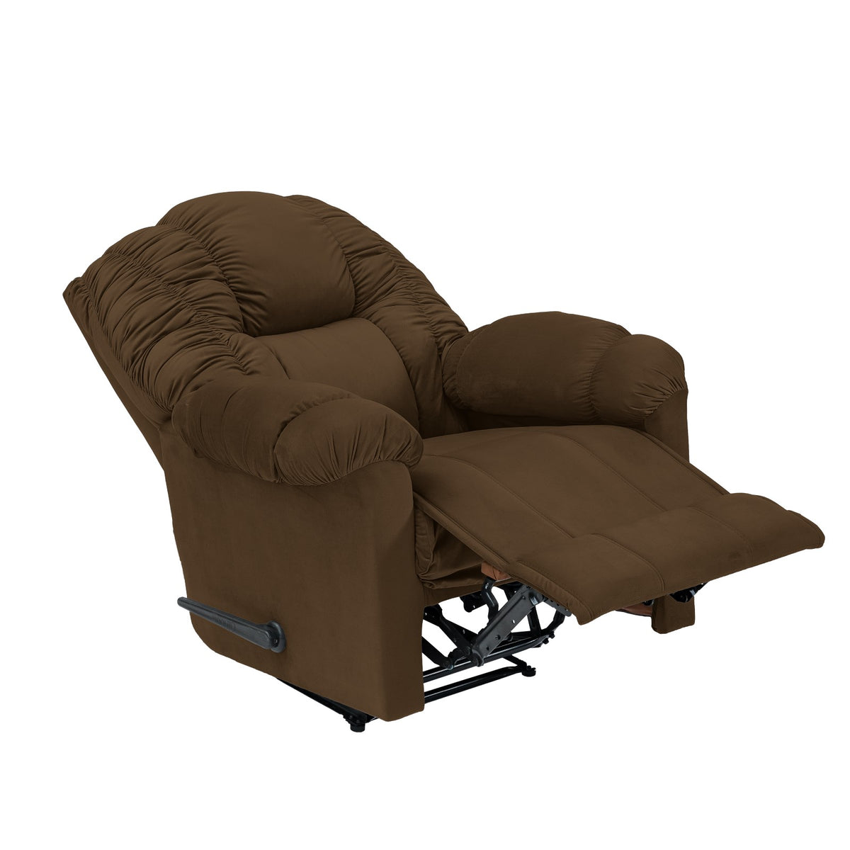 Velvet Recliner Chair - NZ100 Brown Rocking