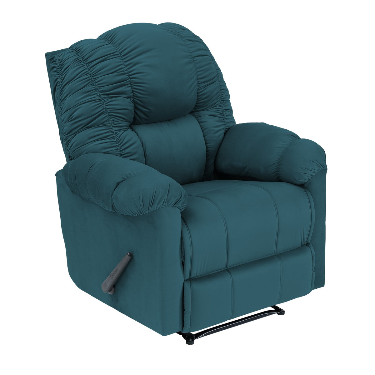Velvet Recliner Chair - NZ100 Dark Turquoise Rocking & Rotating