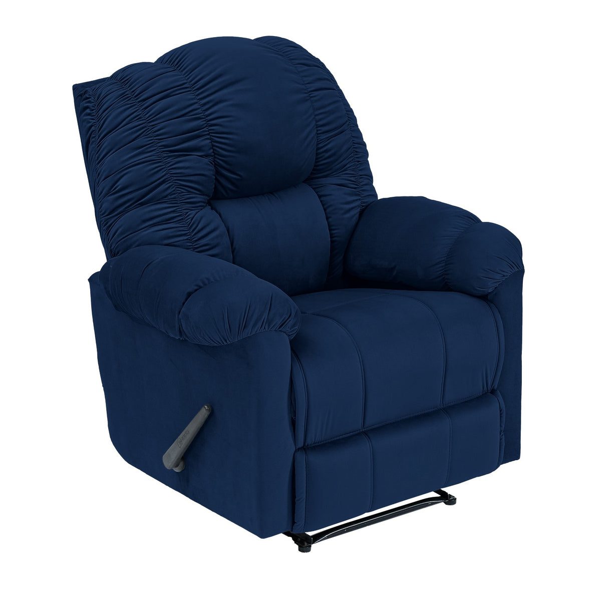 Velvet Recliner Chair - NZ100 Dark Blue Classic