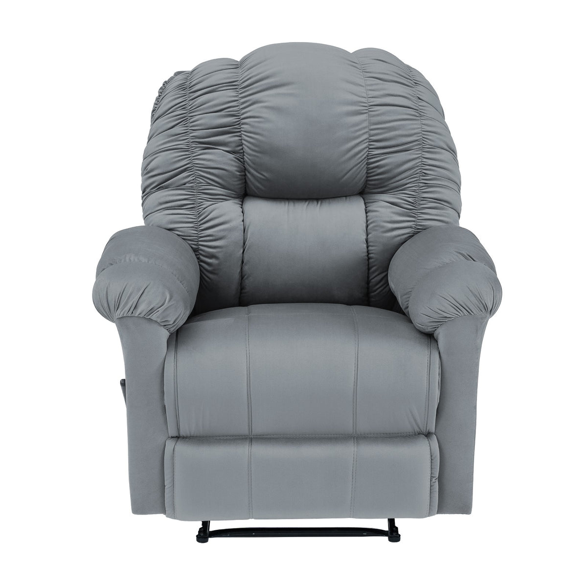 Velvet Recliner Chair - NZ100 Grey Classic