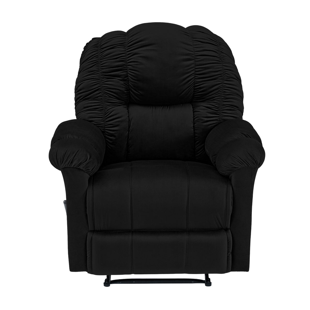 Velvet Recliner Chair - NZ100 Black Rocking