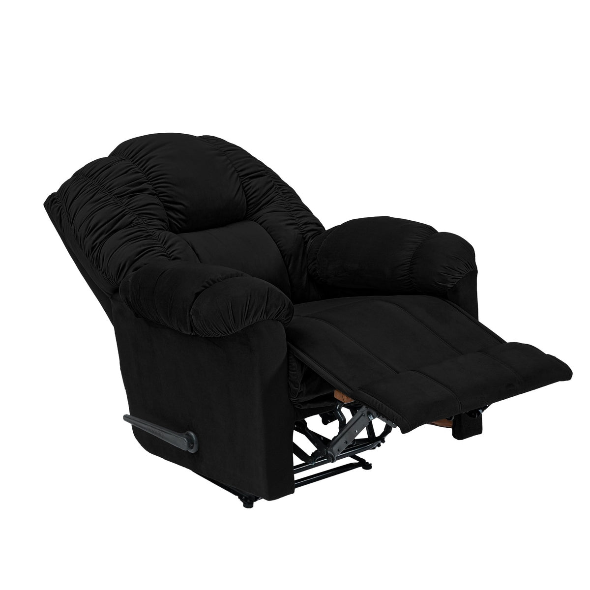 Velvet Recliner Chair - NZ100 Black Rocking