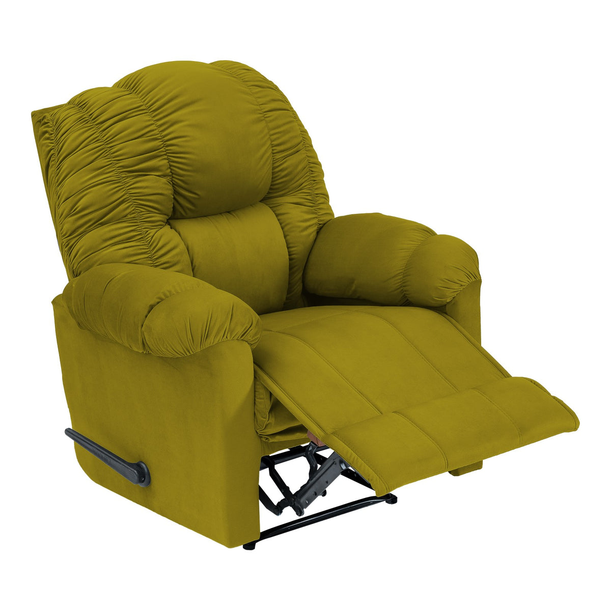 Velvet Recliner Chair - NZ100 Gold Rocking & Rotating