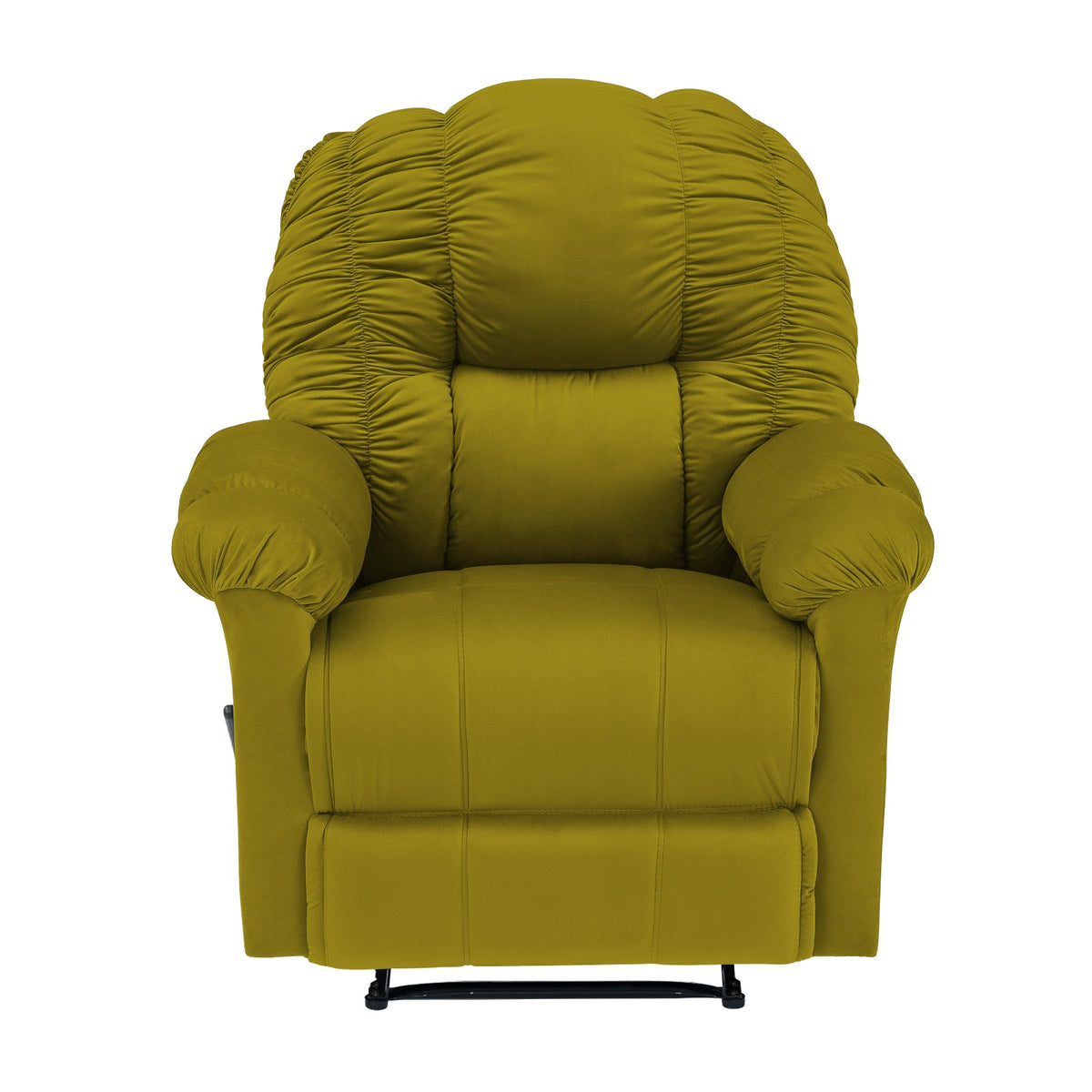 Velvet Recliner Chair - NZ100 Gold Rocking & Rotating