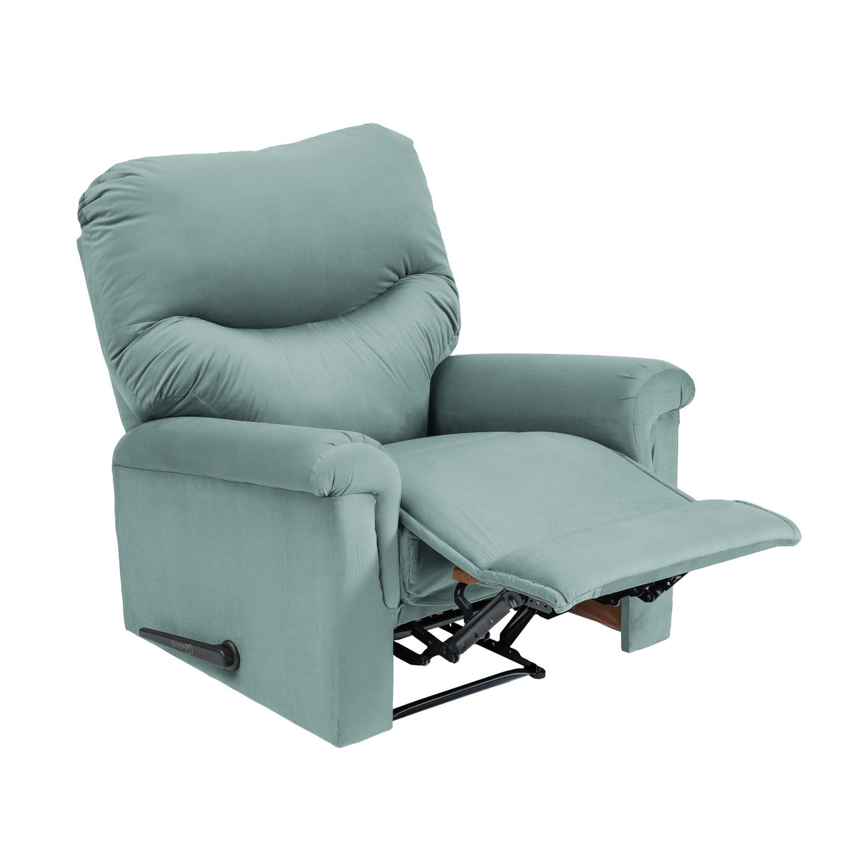 Velvet Recliner Chair - NZ110 Light Turquoise Rocking & Rotating
